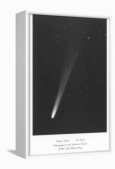 Halley's Comet Photograph-null-Framed Stretched Canvas