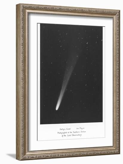 Halley's Comet Photograph--Framed Art Print