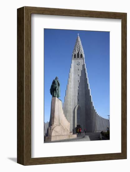 Hallgrimskirja Church, Reykjavik, Iceland, Polar Regions-Ethel Davies-Framed Photographic Print