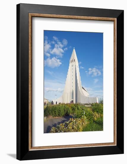 Hallgrimskirkja Church, Reykjavik, Iceland, Polar Regions-Christian Kober-Framed Photographic Print