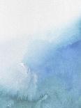 Abstract Blue Watercolor-Hallie Clausen-Stretched Canvas