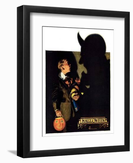 "Halloween, 1926,"October 30, 1926-Edgar Franklin Wittmack-Framed Giclee Print