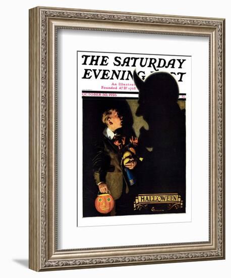 "Halloween, 1926," Saturday Evening Post Cover, October 30, 1926-Edgar Franklin Wittmack-Framed Giclee Print