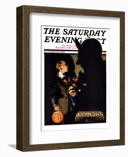 "Halloween, 1926," Saturday Evening Post Cover, October 30, 1926-Edgar Franklin Wittmack-Framed Giclee Print