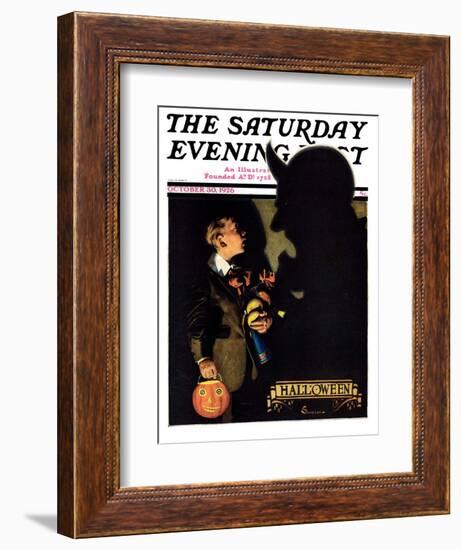 "Halloween, 1926," Saturday Evening Post Cover, October 30, 1926-Edgar Franklin Wittmack-Framed Giclee Print