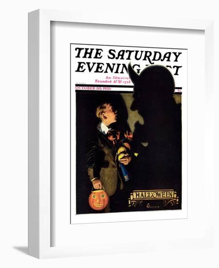 "Halloween, 1926," Saturday Evening Post Cover, October 30, 1926-Edgar Franklin Wittmack-Framed Giclee Print