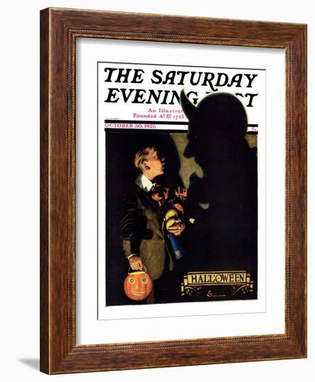 "Halloween, 1926," Saturday Evening Post Cover, October 30, 1926-Edgar Franklin Wittmack-Framed Giclee Print