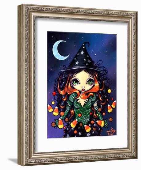 Halloween Art:  Little Candy Witch-Jasmine Becket-Griffith-Framed Art Print