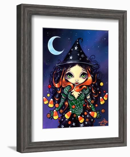 Halloween Art:  Little Candy Witch-Jasmine Becket-Griffith-Framed Art Print