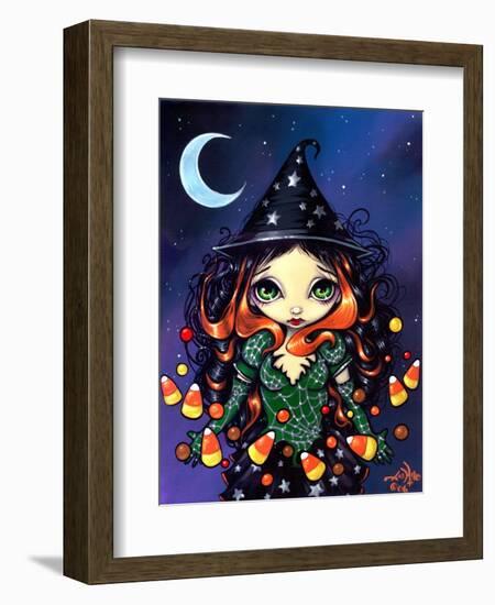 Halloween Art:  Little Candy Witch-Jasmine Becket-Griffith-Framed Art Print