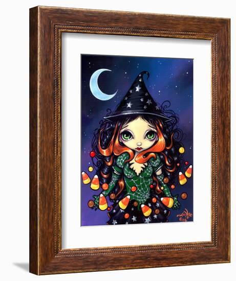 Halloween Art:  Little Candy Witch-Jasmine Becket-Griffith-Framed Art Print