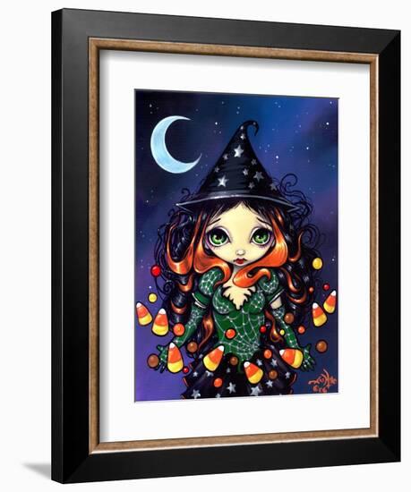 Halloween Art:  Little Candy Witch-Jasmine Becket-Griffith-Framed Art Print