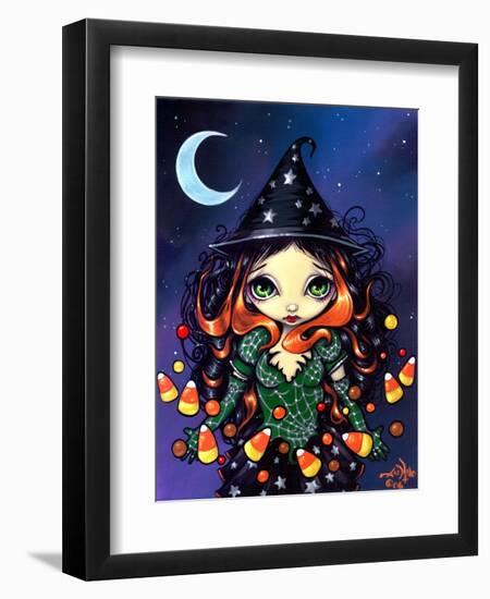 Halloween Art:  Little Candy Witch-Jasmine Becket-Griffith-Framed Art Print