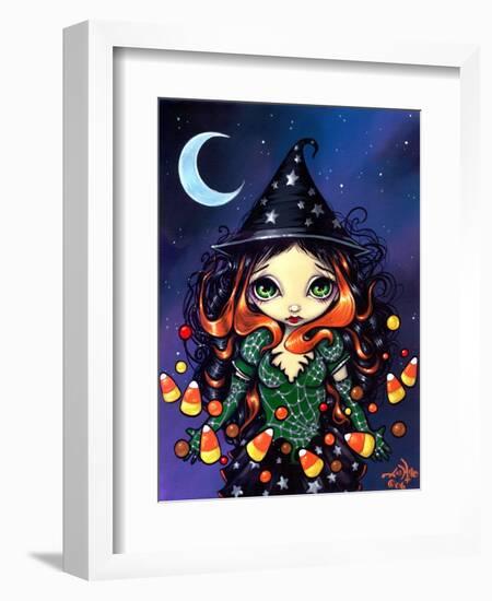 Halloween Art:  Little Candy Witch-Jasmine Becket-Griffith-Framed Art Print