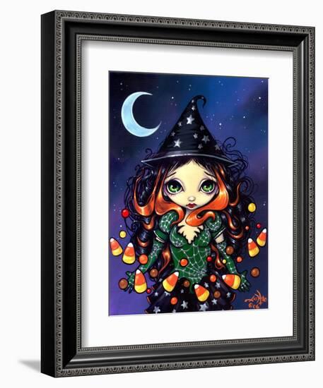 Halloween Art:  Little Candy Witch-Jasmine Becket-Griffith-Framed Art Print