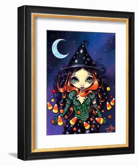 Halloween Art:  Little Candy Witch-Jasmine Becket-Griffith-Framed Art Print