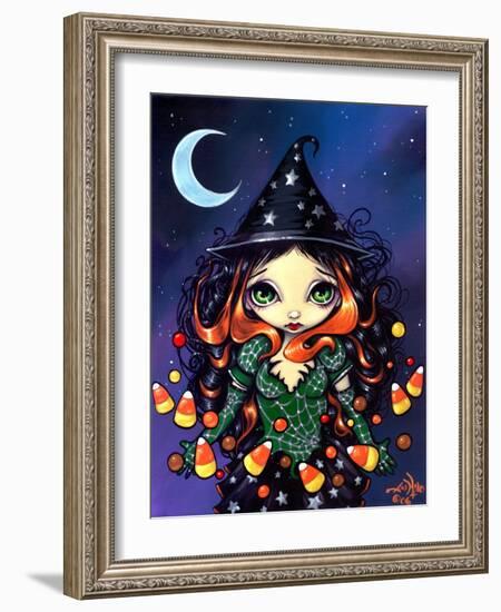 Halloween Art:  Little Candy Witch-Jasmine Becket-Griffith-Framed Art Print