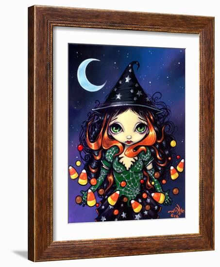 Halloween Art:  Little Candy Witch-Jasmine Becket-Griffith-Framed Art Print