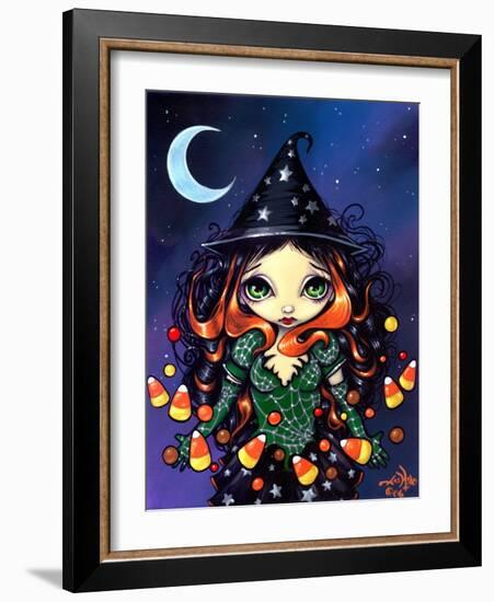 Halloween Art:  Little Candy Witch-Jasmine Becket-Griffith-Framed Art Print