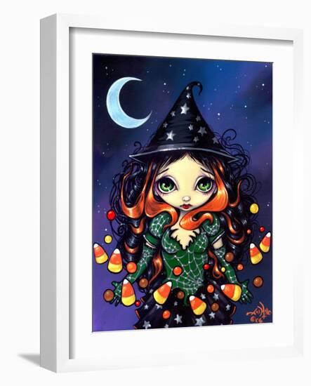 Halloween Art:  Little Candy Witch-Jasmine Becket-Griffith-Framed Art Print