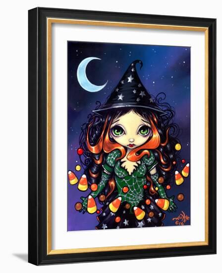 Halloween Art:  Little Candy Witch-Jasmine Becket-Griffith-Framed Art Print