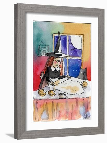 Halloween Baking Night-sylvia pimental-Framed Art Print