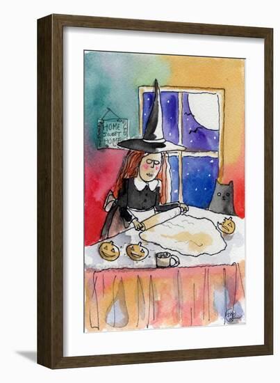 Halloween Baking Night-sylvia pimental-Framed Art Print