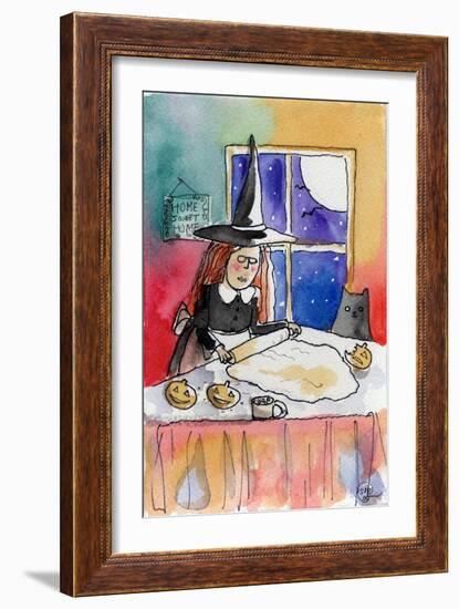 Halloween Baking Night-sylvia pimental-Framed Art Print