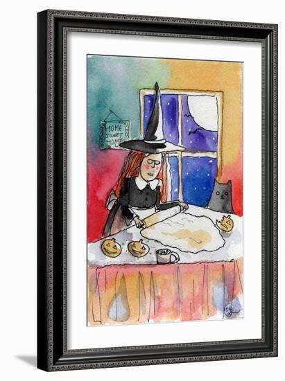 Halloween Baking Night-sylvia pimental-Framed Art Print