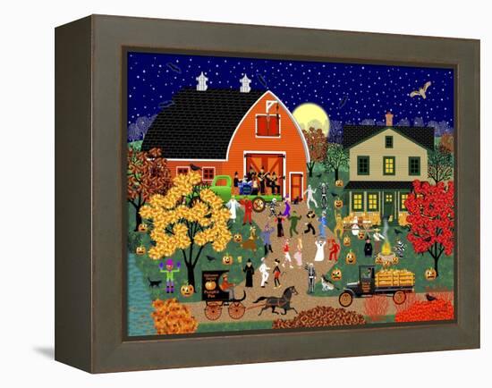 Halloween Barn Dance-Mark Frost-Framed Premier Image Canvas