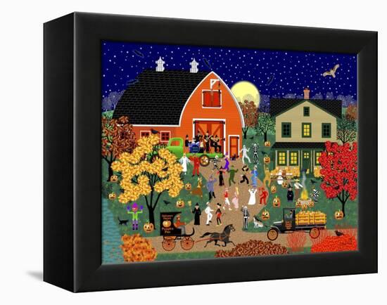 Halloween Barn Dance-Mark Frost-Framed Premier Image Canvas