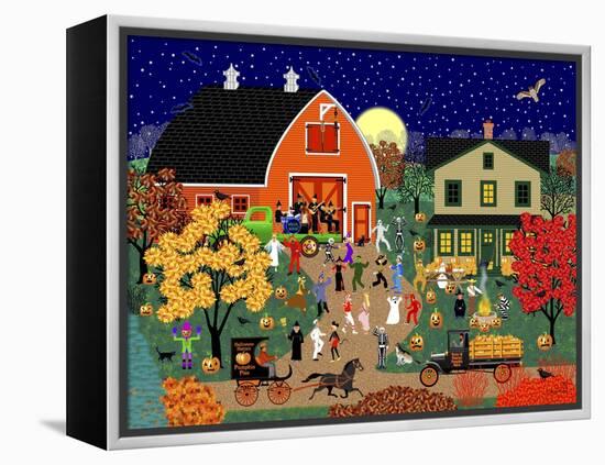 Halloween Barn Dance-Mark Frost-Framed Premier Image Canvas