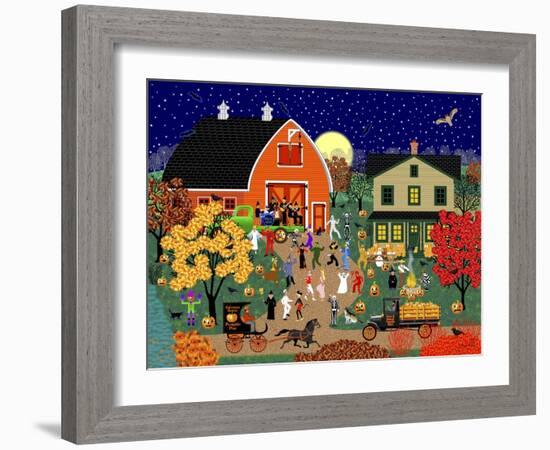 Halloween Barn Dance-Mark Frost-Framed Giclee Print