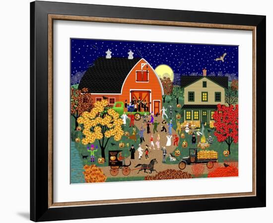 Halloween Barn Dance-Mark Frost-Framed Giclee Print