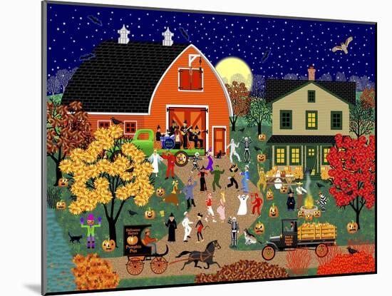 Halloween Barn Dance-Mark Frost-Mounted Giclee Print