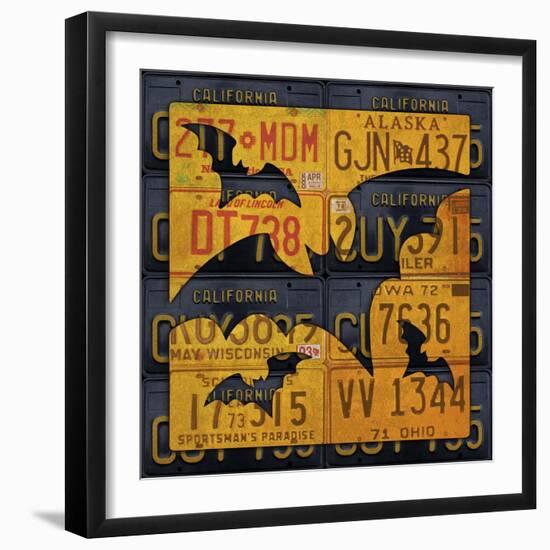 Halloween Bats-Design Turnpike-Framed Giclee Print