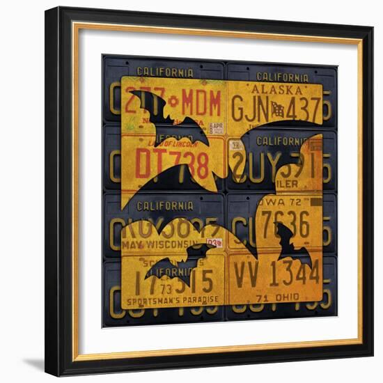 Halloween Bats-Design Turnpike-Framed Giclee Print