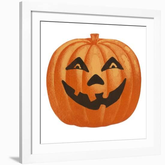 Halloween, Big Jack O'Lantern-null-Framed Art Print