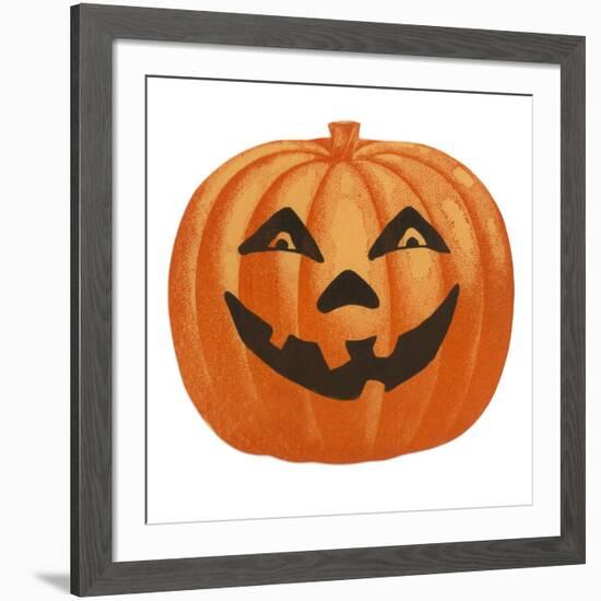 Halloween, Big Jack O'Lantern-null-Framed Art Print