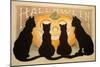 Halloween Black Cats Pumpkin-Vintage Apple Collection-Mounted Giclee Print