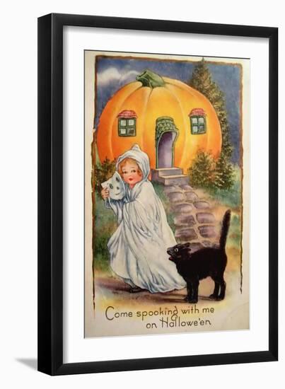 Halloween Come Spooking-Vintage Apple Collection-Framed Giclee Print