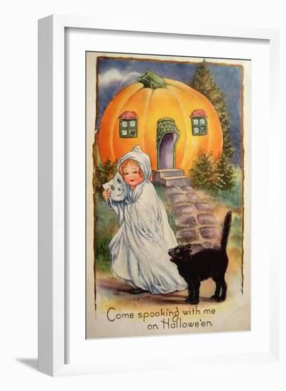 Halloween Come Spooking-Vintage Apple Collection-Framed Giclee Print