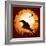 Halloween - Crow in Halloween Night-ori-artiste-Framed Art Print