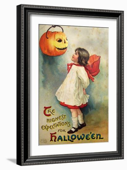 Halloween Expectations-Vintage Apple Collection-Framed Giclee Print
