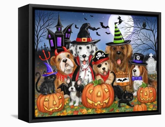 Halloween Friends-MAKIKO-Framed Premier Image Canvas