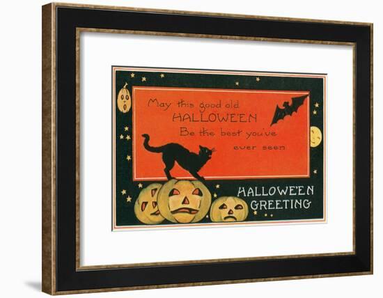 Halloween Greeting, the Best-null-Framed Art Print