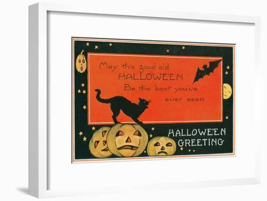 Halloween Greeting, the Best-null-Framed Art Print