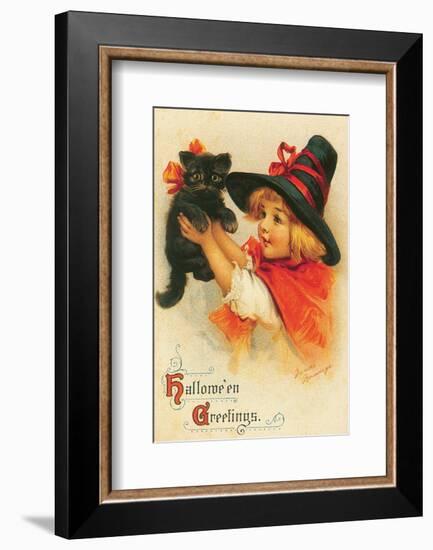 Halloween Greetings-Frances Brundage-Framed Premium Giclee Print