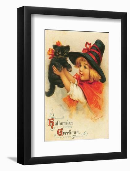 Halloween Greetings-Frances Brundage-Framed Art Print