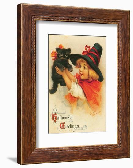 Halloween Greetings-Frances Brundage-Framed Art Print